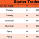 A screenshot shows community trade codes for Pokémon BDSP starters.
